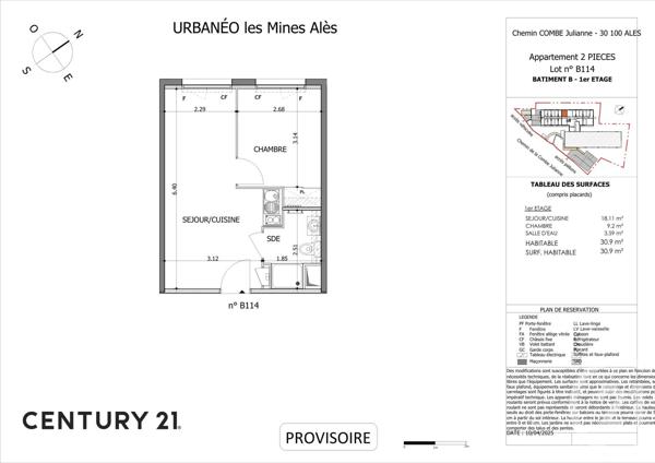 Appartement Studio à vendre  2 pièces - 30,63 m2 ALES - 30