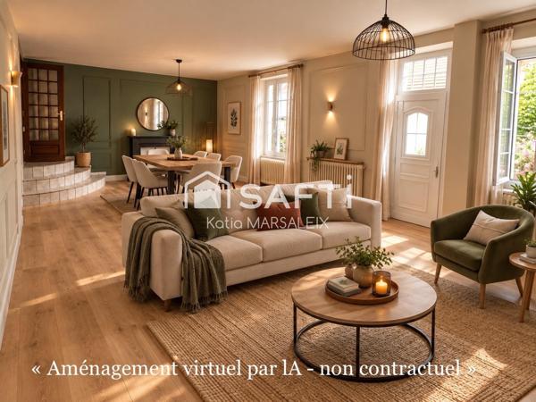 Maison 2 chambres, jardin-stationnement-dépendance