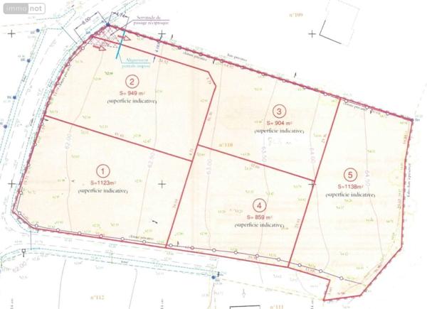 Terrain à Batir à vendre à Allaire dans le Morbihan (56350), ref : 119b
