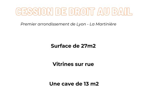 Local Commercial 1 pièce - 27 m²