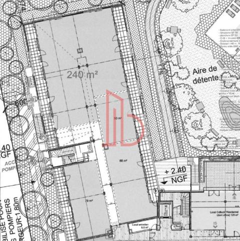Bureau de 262 m² à louer à Bordeaux Lac - Bruges