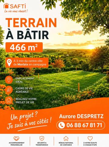 TERRAIN À BÂTIR – 466 m²