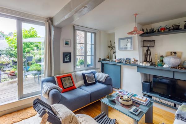 Honfleur – Quartier Sainte-Catherine – Vente en nue-propriété d’un ensemble immobilier de charme avec jardin et terrasse