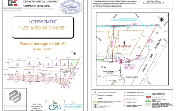 Vente Terrain immédiatement constructible Bessan   