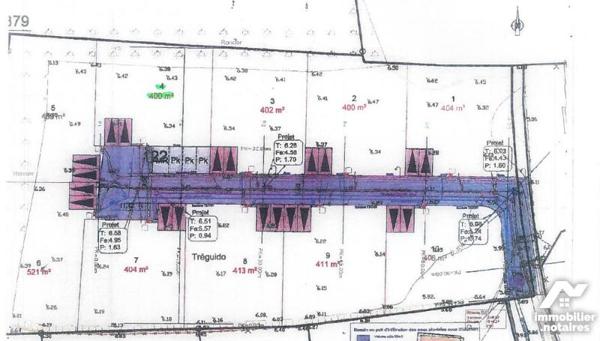 Exclusivité Terrain à bâtir de 400m² à LOCTUDY B867