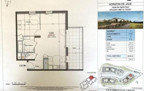 Vente Appartement P2 Grand T2 récent Epagny neuf Epagny-metz-tessy   