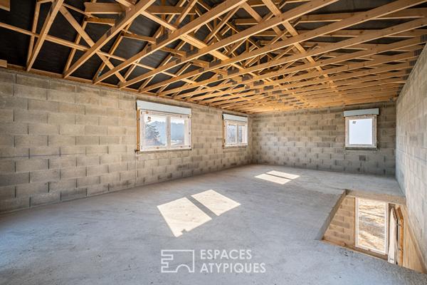 Maison neuve avec jardin