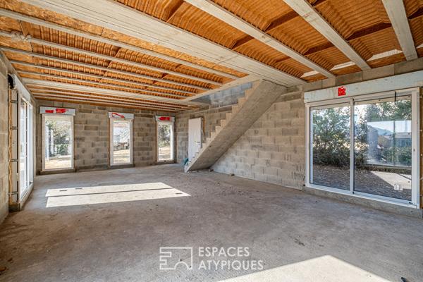 Maison neuve avec jardin