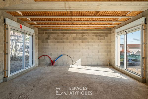 Maison neuve avec jardin