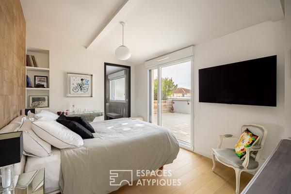 Toit-terrasse contemporain au coeur de Tassin