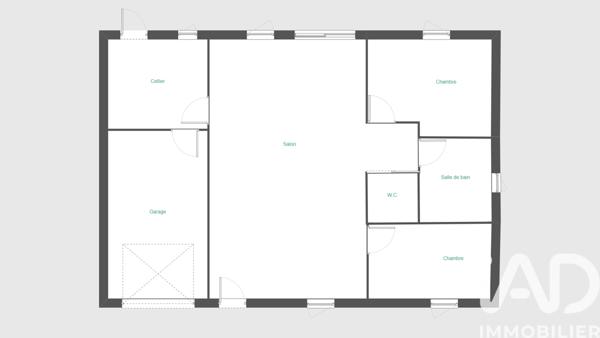 Maison à vendre 4 pièces 73,6 m² Vouillé