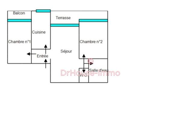 Appartement à vendre 3 pièces de 56 m²