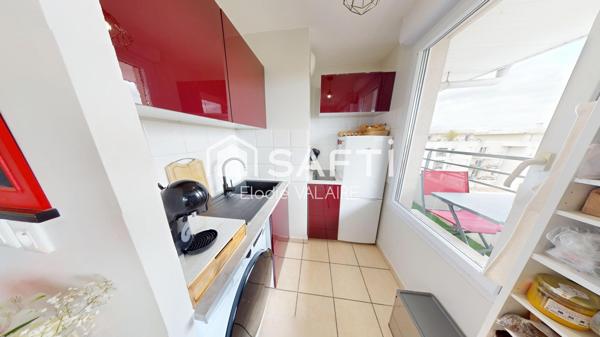 Appartement T2  de 37m² dernier étage avec balcon et vue dégagée