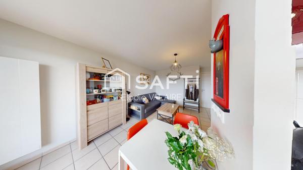 Appartement T2  de 37m² dernier étage avec balcon et vue dégagée