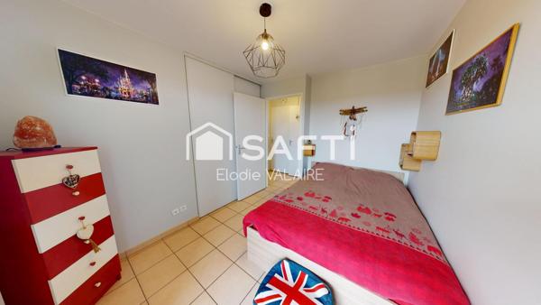 Appartement T2  de 37m² dernier étage avec balcon et vue dégagée