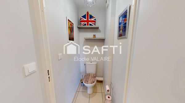 Appartement T2  de 37m² dernier étage avec balcon et vue dégagée