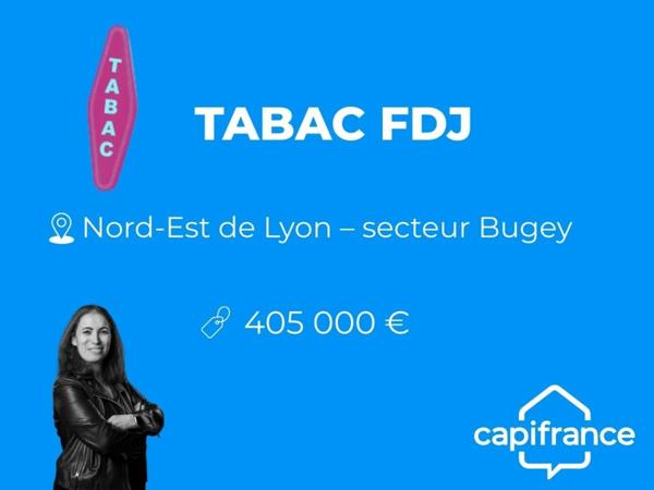 Fonds de commerce Tabac FDJ à vendre Nord Est Lyon Secteur Bugey (01)