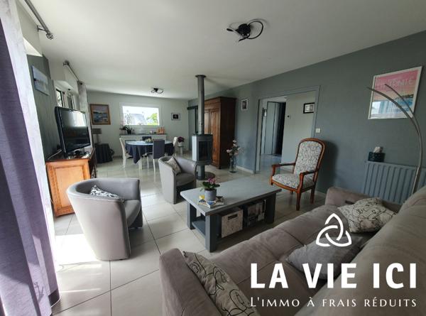 Maison de plain pied avec de beaux volumes