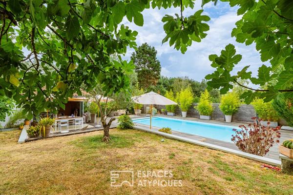 Maison réinventée pour une vie dedans-dehors