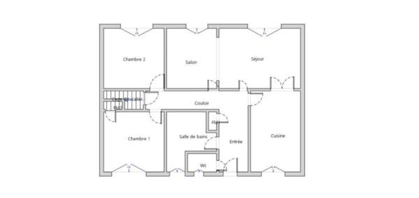 Le Mans Quartier Petit St Georges : Maison indépendante 70 m² avec jardin, à rénover