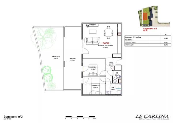 Vente Appartement 3 pièces 65 m2 à Morestel