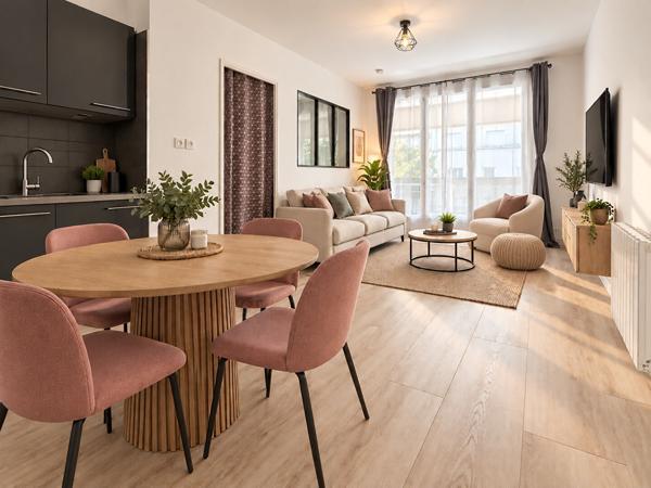 T2 34m² + BALCON + PARKING + CAVE - CERGY LE HAUT