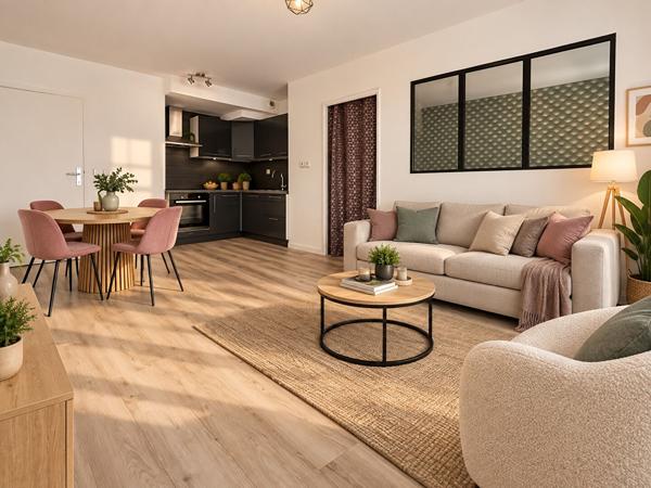 T2 34m² + BALCON + PARKING + CAVE - CERGY LE HAUT
