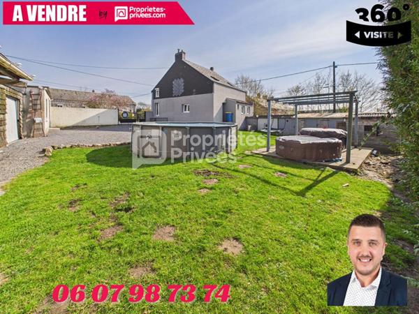 Grande maison avec terrain, garage et deux logements indépendants