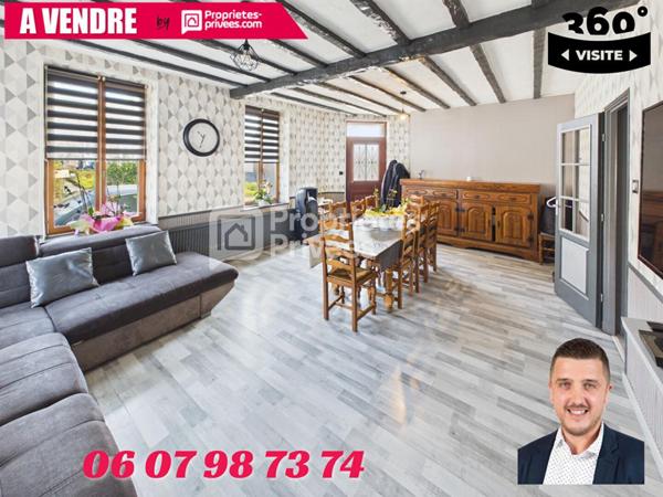 Grande maison avec terrain, garage et deux logements indépendants