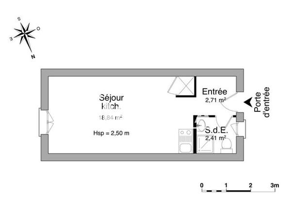Location Studio 23.96 m² - 58 VIEILLE ROUTE DE LA GAVOTTE Les Pennes Mirabeau 13170