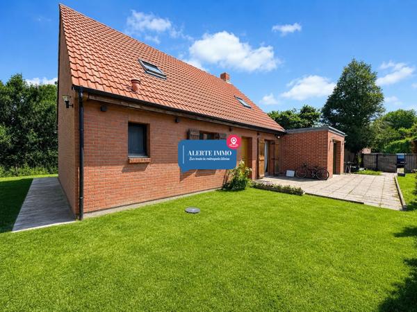 Maison individuelle semi plain-pied Seclin 130 m² hab/ 210 m² utiles – 4 ch – 2 SDB – Sous-sol 70 m²