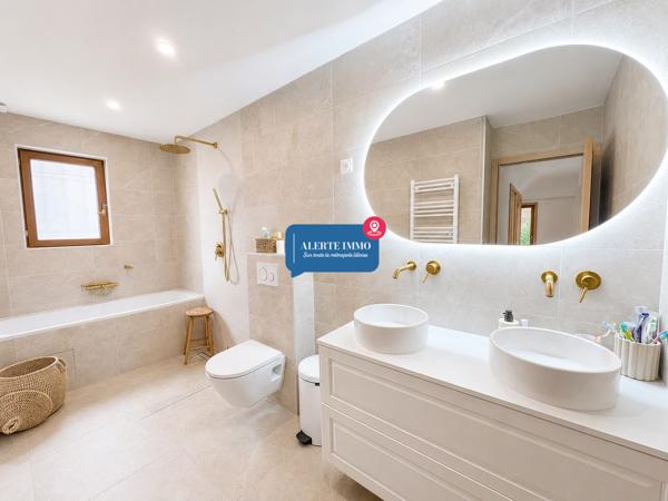 Maison individuelle semi plain-pied Seclin 130 m² hab/ 210 m² utiles – 4 ch – 2 SDB – Sous-sol 70 m²