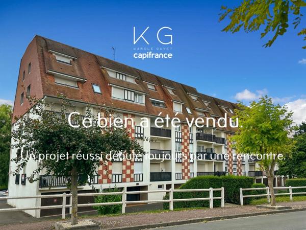 Villers-sur-Mer à 700 m de la plage, appartement à vendre 2 pièces 29 m2 dernier étage