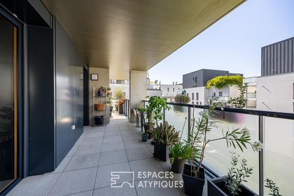 Appartement contemporain avec terrasse et garage
