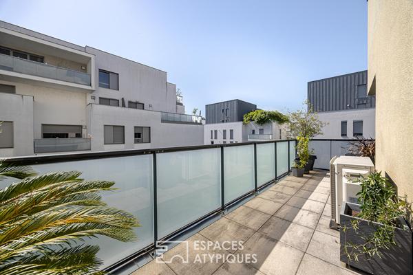 Appartement contemporain avec terrasse et garage