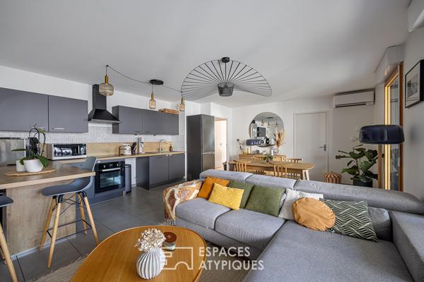 Appartement contemporain avec terrasse et garage