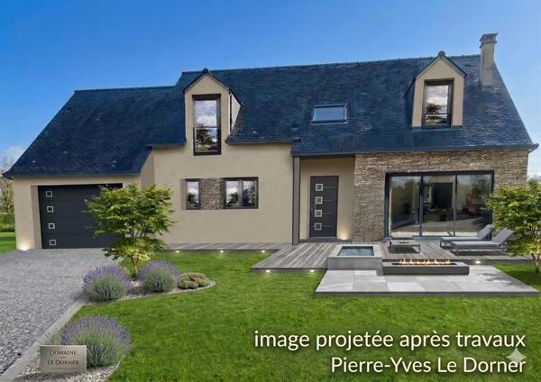 Immobilier Saint-Étienne-du-Gué-de-l’Isle (22210) – Maison de village 140m2 – 76 900 €