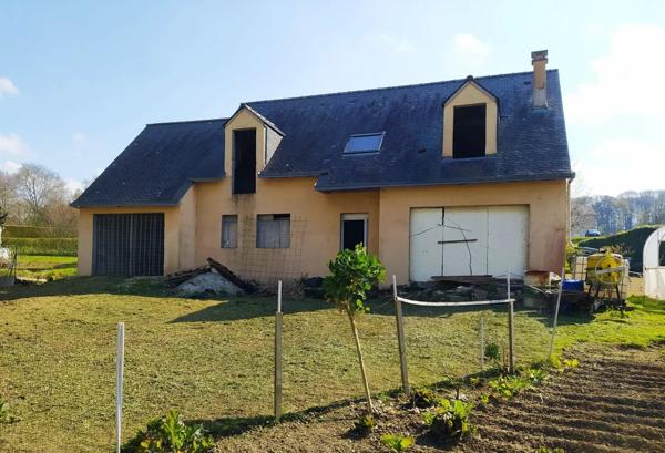 Immobilier Saint-Étienne-du-Gué-de-l’Isle (22210) – Maison de village 140m2 – 76 900 €