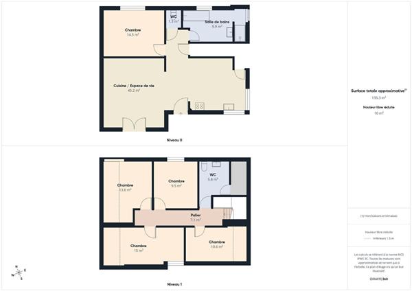 Maison de caractère rénovée, 5 chambres , Jardin intimiste.