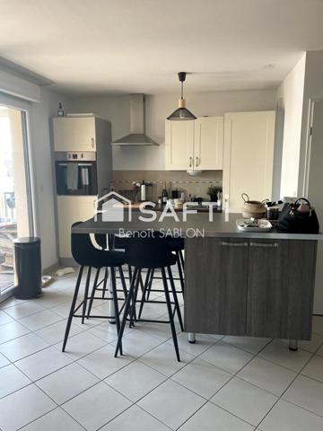 Appartement 72m², 2 chambres, balcon, garage