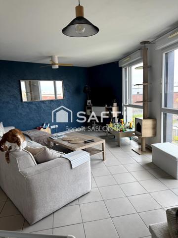 Appartement 72m², 2 chambres, balcon, garage