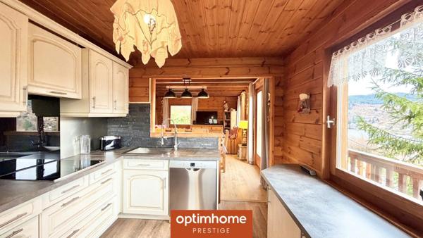 Chalet meublé à Gérardmer – Ensemble immobilier avec dépendance SPA – Vue lac et montagnes – Situation dominante, sans vis-à-vis – Au calme en impasse