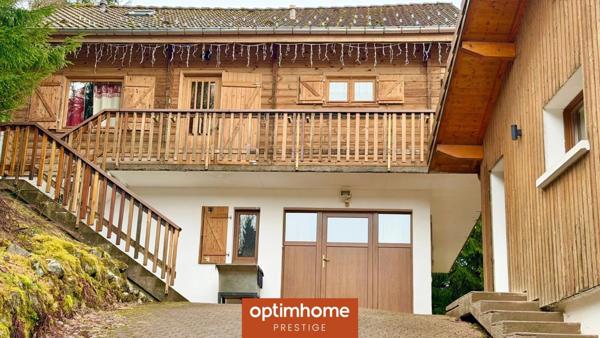 Chalet meublé à Gérardmer – Ensemble immobilier avec dépendance SPA – Vue lac et montagnes – Situation dominante, sans vis-à-vis – Au calme en impasse