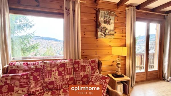 Chalet meublé à Gérardmer – Ensemble immobilier avec dépendance SPA – Vue lac et montagnes – Situation dominante, sans vis-à-vis – Au calme en impasse