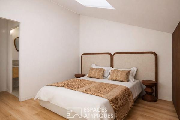 Appartement en dernier étage avec ascenseur au Triangle d’Or