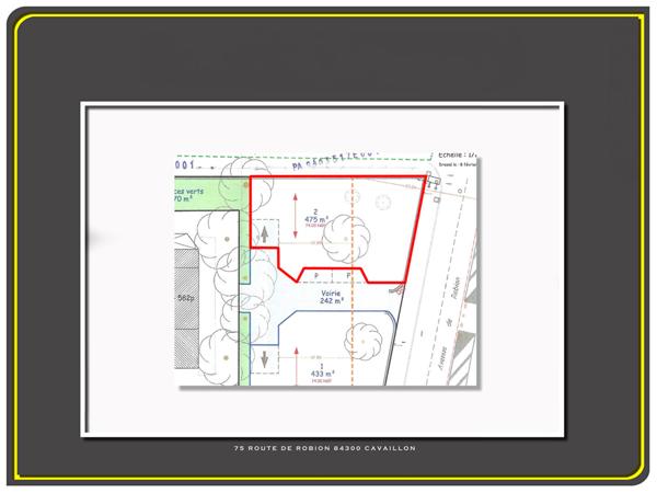 A VENDRE CAVAILLON TERRAIN Constructible 475 m²
