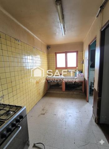 LOOS / EURASANTÉ : MAISON À POTENTIEL 3 CH + JARDIN