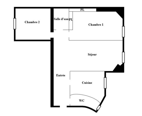 Charmant trois-pièces lumineux avec cachet de l’ancien