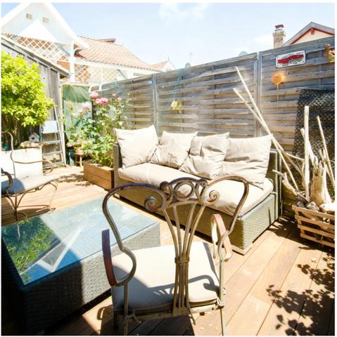 33120 Arcachon centre – Maison individuelle 60 m² – Terrasse 45 m² – 500 m plage