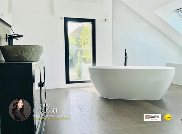 Splendide villa d'architecte avec jacuzzi à 400 m de la Rivière de Crac'h et 3 minutes du port